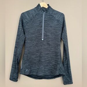 {Athleta} Running Wild Striped Half Zip Long Sleeve Pullover - Womens Small
